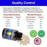 RediMind - Natural Cognitive Enhancement Supplement Capsule - Non-GMO, Vegan, Gluten-Free