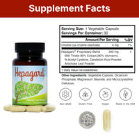 Hepagard - Natural Liver Support Supplement with N-Acetyl Cysteine (NAC) - Non-GMO, Vegan, Gluten-Free