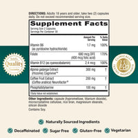 NEURIVA Ultra Decaffeinated Clinically Tested Nootropic Brain Supplement for Mental Alertness, Memory, Focus & Concentration, Cognivive, Neurofactor, Phosphatidylserine, Vitamins B6 B12, 60 Capsules