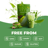 RYZE SUPERFOODS Mushroom Matcha, USDA Organic with 6 Adaptogenic Mushrooms and Ceremonial-Grade Matcha for Energy, Focus, Digestion, Immunity with Turkey Tail, Shiitake, Lion's Mane, 30 servings