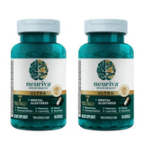 NEURIVA Ultra Decaffeinated Clinically Tested Nootropic Brain Supplement for Mental Alertness, Memory, Focus & Concentration, Cognivive, Neurofactor, Phosphatidylserine, Vitamins B6 B12, 60 Capsules