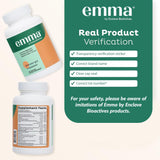 Emma Gut Health - 2 Pack - Gas and Bloating Relief, Constipation, Leaky Gut Repair - Gut Cleanse & Restore Digestion - Regulate Bowel Movement. Probiotics and Laxative Alternative, 120 Capsules