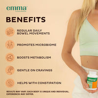 Emma Gut Health - 2 Pack - Gas and Bloating Relief, Constipation, Leaky Gut Repair - Gut Cleanse & Restore Digestion - Regulate Bowel Movement. Probiotics and Laxative Alternative, 120 Capsules