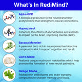 RediMind - Natural Cognitive Enhancement Supplement Capsule - Non-GMO, Vegan, Gluten-Free
