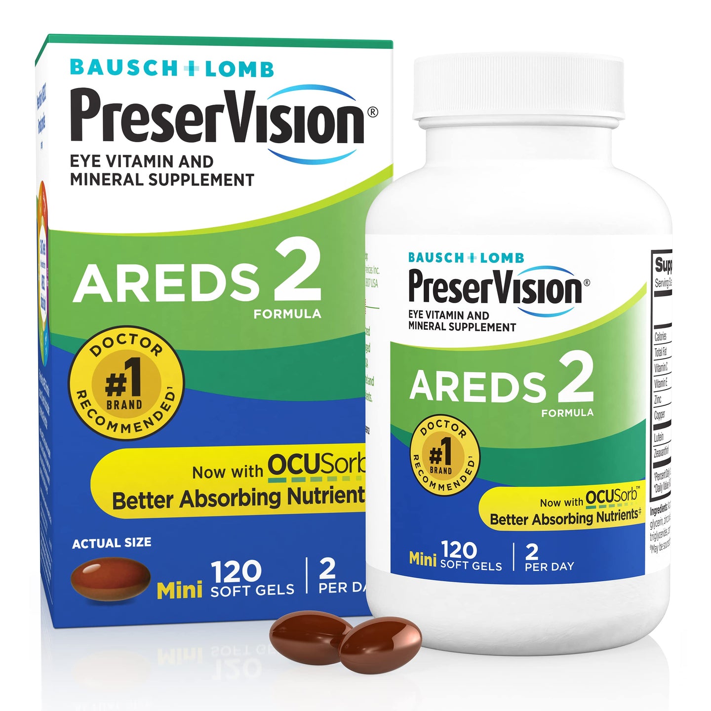 Bausch & Lomb PreserVision AREDS 2 Formula supplement 