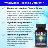 RediMind - Natural Cognitive Enhancement Supplement Capsule - Non-GMO, Vegan, Gluten-Free